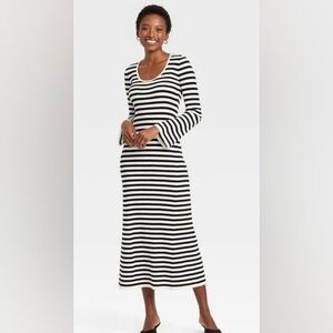 A New Day Striped Sweater Dress